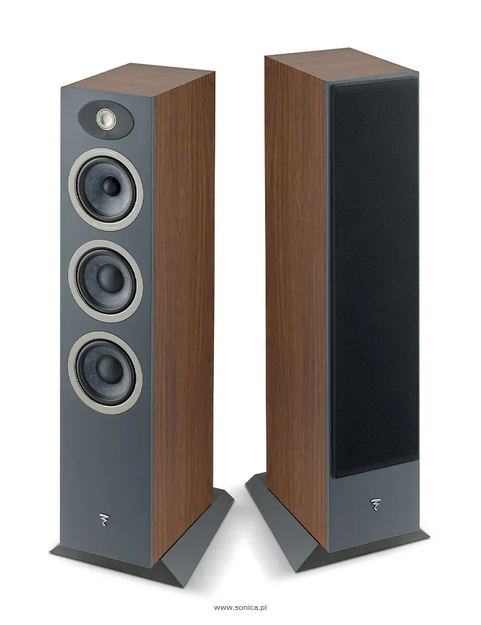 Focal Theva N°2 — Wysokiej jakości kolumny podłogowe z przetwornikami Slatefiber Dark Wood