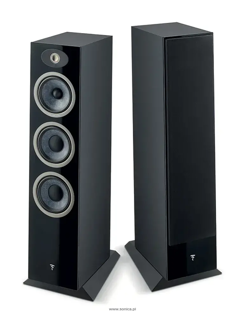 Focal Theva N°3 — Kolumny podłogowe premium z technologią Slatefiber Czarny