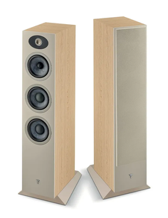 Focal Theva N°2 — Wysokiej jakości kolumny podłogowe z przetwornikami Slatefiber Light Wood