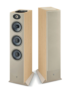 Focal Theva N°3-D — Profesjonalne kolumny podłogowe z membranami Slatefiber Light Wood