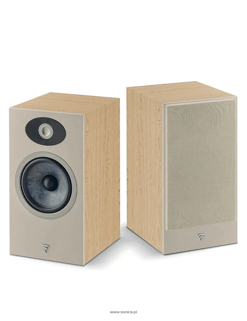 Focal Theva N°1 — Kolumny podstawkowe premium z membraną Slatefiber Light Wood