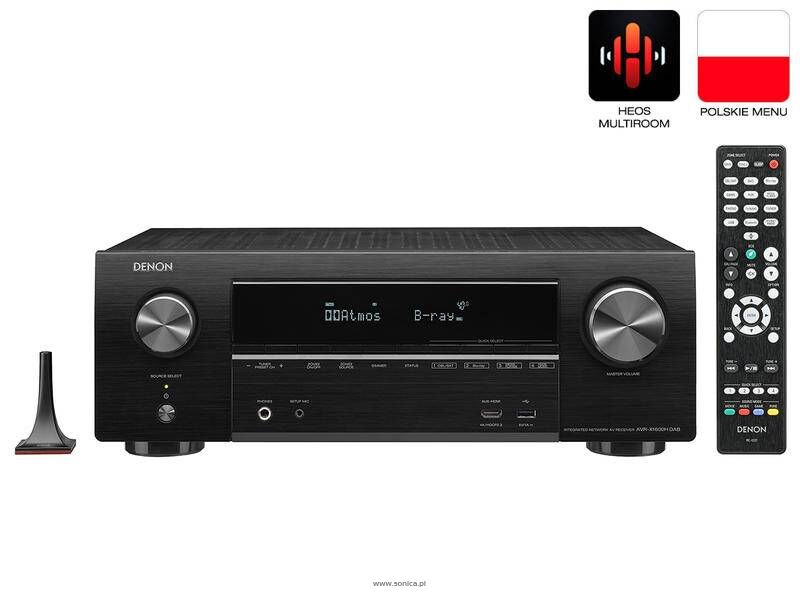 DENON AVR-X1600H DAB Czarny